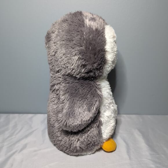 Aurora Destination Nation Penguin Baby Plush Stuffed Animal Grey White Soft - Picture 5 of 12